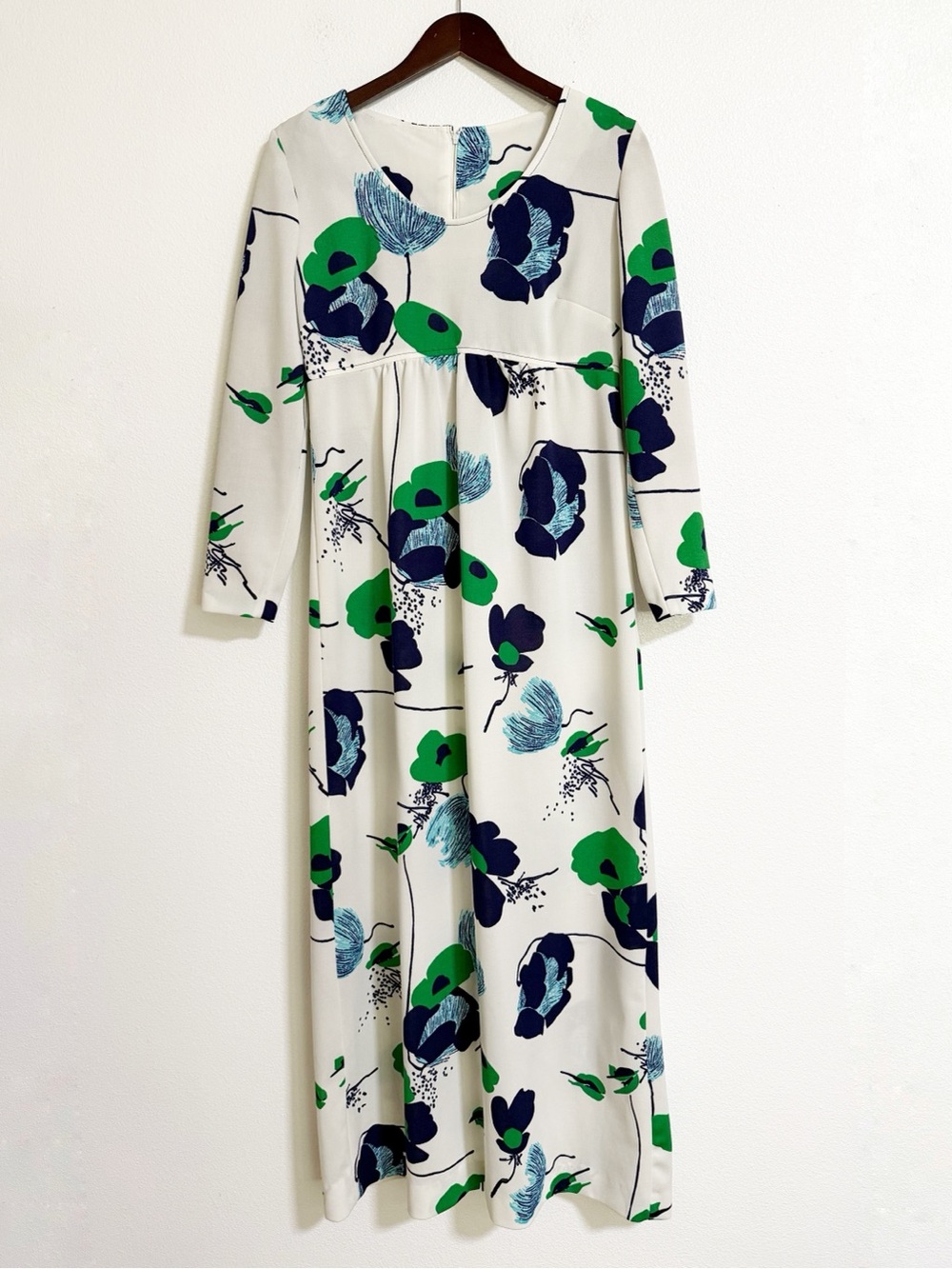 Vintage 70s Lady Carol Union Made Floral Maxi Dress